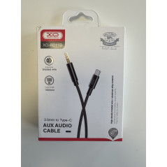CABLE TIPO C - MINI JACK 3.5MM 1 METRO NEGRO XO