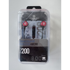 AURICULAR + MICROFONO Z200 ROJO COOLSOUND
